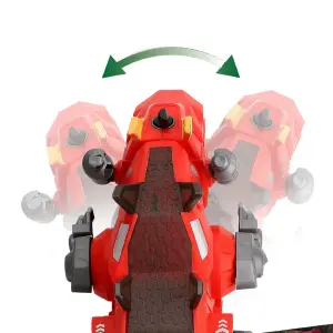 Dinosaurio Dragón Rojo Vapor Luces