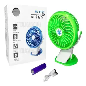 Mini Ventilador Abanico De Pinza Recarga