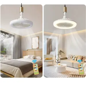 Ventilador Techo Luz Led Humidificador