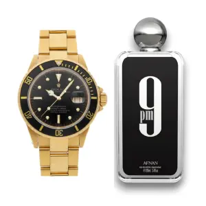 RELOJ ROLEX DORADOFONDONEGRO+9PMAFNAN