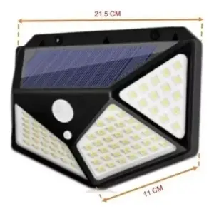 Lampara solar 100 leds Con Sensor de mov