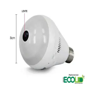 Bombillo cámara espía 360 wifi