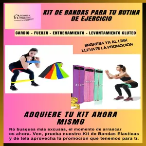 KIT BANDAS ELASTICAS Y TELA