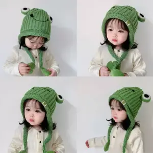 Gorro Lana Infantil Animales Terciopelo