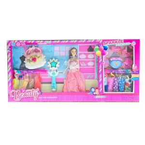 Muñeca Vestidos Accesorios Varita Magica