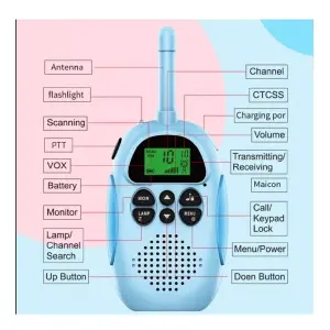 Walkie Talkie Niños Y Niñas Recargable