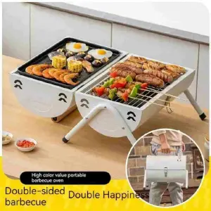 barril asador  carbon portatil