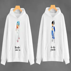Buzo Buso Hoodies Blanco Bulma Y Vegueta