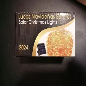 Luces Navideñas Guirnalda Solar Alambre