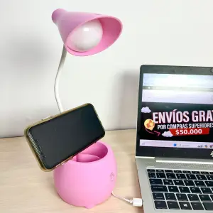 Lampara Con Soporte De Celular Recargabl