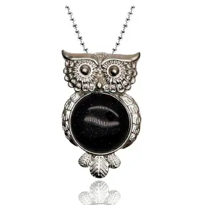 Collar Cuarzo Lluvia De Plata Buho