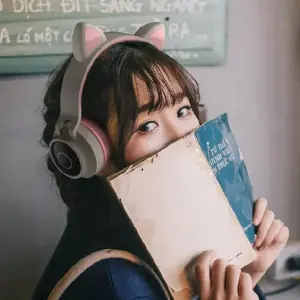 Audifonos Diadema con Luz Orejas Gato BT
