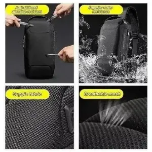 Bolsa De Hombro Antirrobo Con Carga Usb
