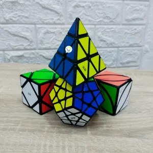 Set x4 Cubo Rubik 3D Puzzle EQY527