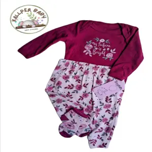 Body fucsia manga larga con pantalon