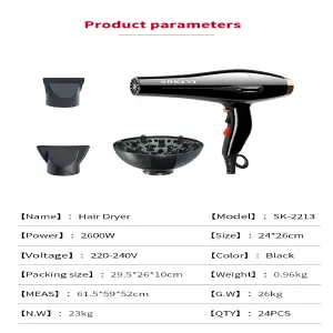 Secador Sokany 2600w sk-2213