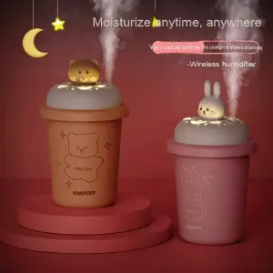 Difusor Humidificador con Forma de Oso: ¡Crea un Ambiente Relajante! - difusor humidificador vaso oso proyector