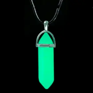 Collar Luminoso Luz Pendulo Verde claro