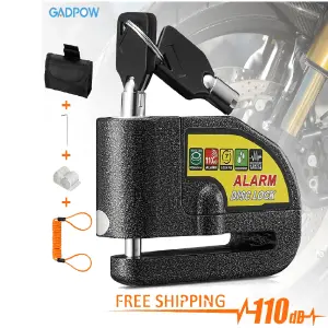 Candado Con  Alarma  Para  disco de Moto