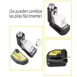 Candado de Disco con Alarma para Moto y Bicicleta: ¡Máxima Seguridad! - Candado De Disco Para Motos