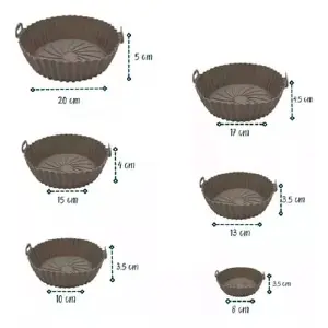 Set X 6 Unidades Canastillas Silicona Pa