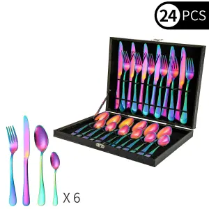 CUBIERTOS LUJO 24PCS TORNASOL