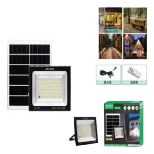 LAMPARA EXTERIOR PANEL SOLAR GD-759 500