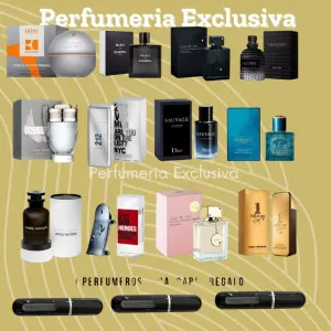 Kit 12 perfumes + 3 perfumeros
