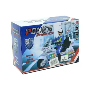 Moto Motocicleta Policia Luces Sonido