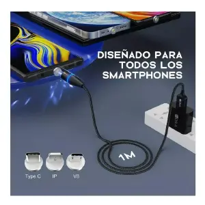 Cable 1hora Magnético Tipo C Intercambia