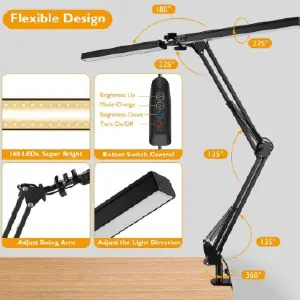 Lámpara de escritorio LED 2 en 1