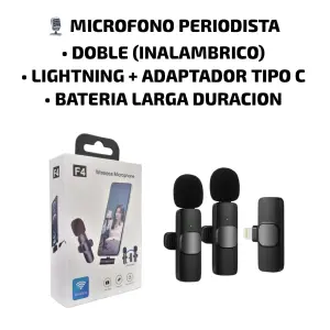 microfono doble (inalambrico) lightning