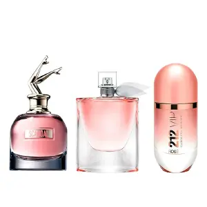 set x 3, scandal, vida bella, 212 rose