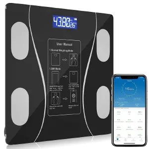 Bascula Pesa Balanza Bluetooth 619B