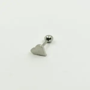 PIERCING PLATEADO CORAZON