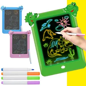 Tableta Dibujo Magic Pad Dinosaurios Led