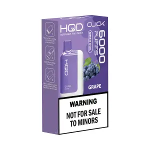 CAJA X CINCO VAPORIZADOR HQD CLICK 6000