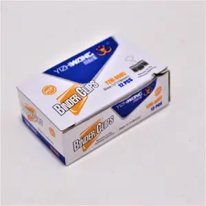 CAJA CLIPS MARIPOSA X 12 PIEZAS
