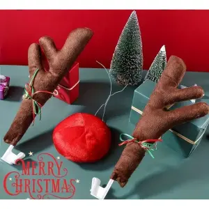 Cachitos y nariz reno para carro navidad