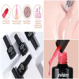 Juego de 45 esmaltes de uñas de gel, kit