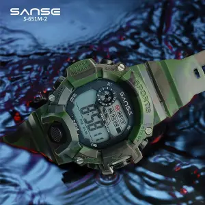 S-651M-2 RELOJ CAMUFLADO GRIS ESTUCHE SA