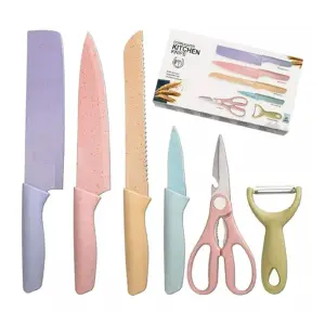 Juego Cuchillos Cocina 6P Antideslizante