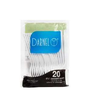 CUCHARA 11CM BLANCA X20UN