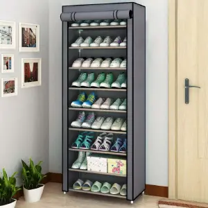 Zapatero de 10 niveles: La Solución Definitiva para el Orden en tu Hogar - Zapatero de 10 niveles (prueba de polvo)