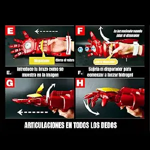brazo iron man hidrogel