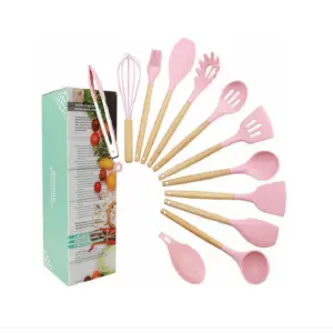 Set De 12 Utensilios De Cocina Silicona