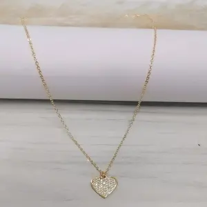 CADENA DORADA CORAZON BRILLANTE