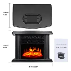 Mini Chimenea Eléctrica Calentador De Am