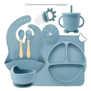 Set Vajilla Silicona Para Bebes