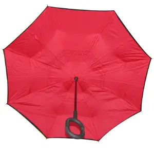 Sombrilla Reversible color rojo